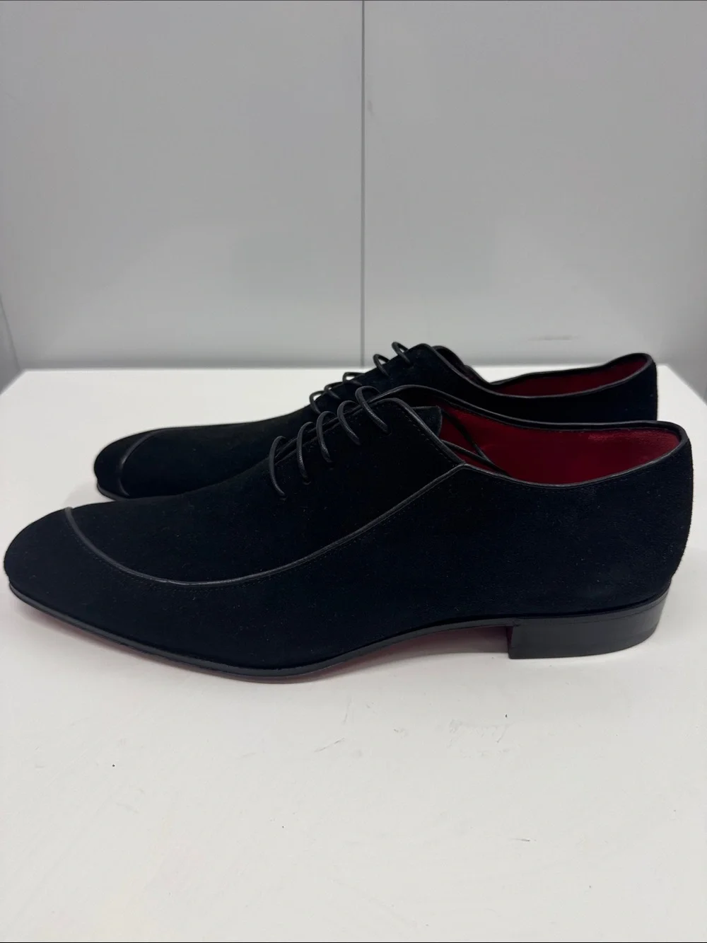 Caporicci Black calfskin Suede Derby Shoes 9.5 (so soft, like butter)